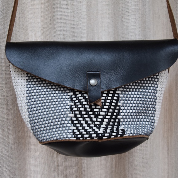 Woven Leather Crossbody Bag - Picture 2 of 2